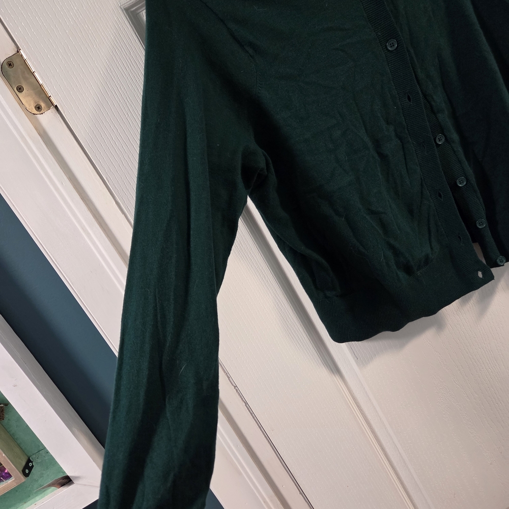 Torrid Green Crew Fitted Cardigan- Size 2x - Picture 5 of 9